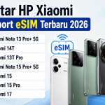 HP Xiaomi Support eSIM